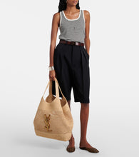 Saint Laurent Icare Maxi raffia tote bag
