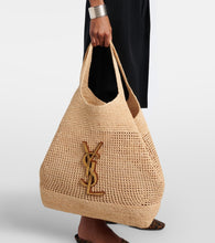 Saint Laurent Icare Maxi raffia tote bag