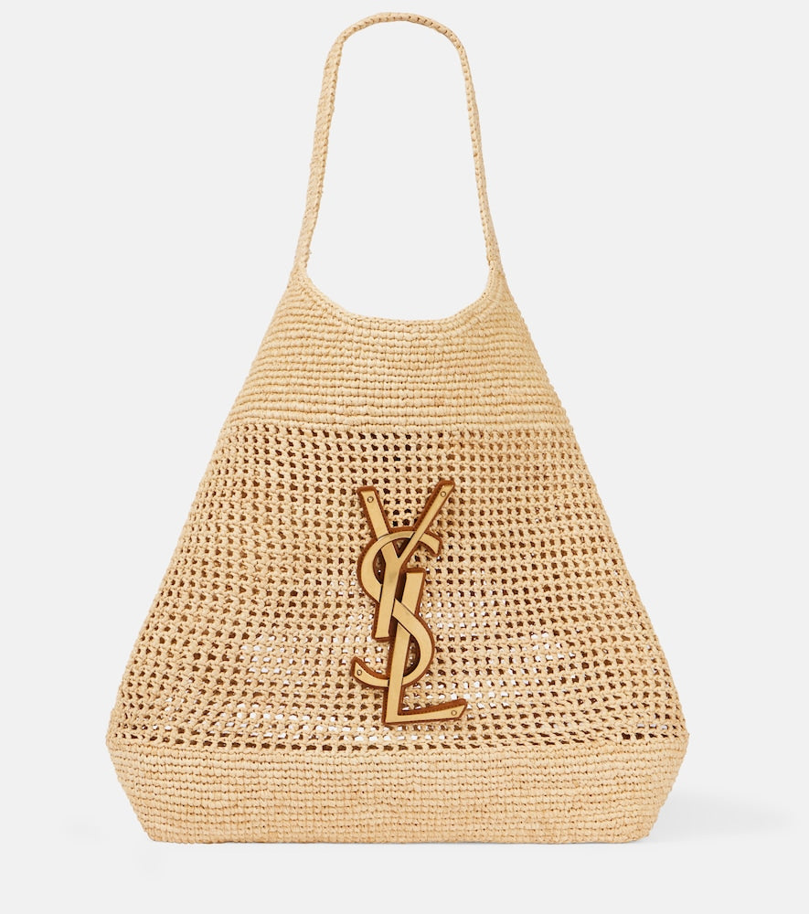 Saint Laurent Icare Maxi raffia tote bag - Saint Laurent Icare Maxi 拉菲草手提包
