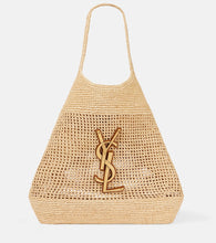 Saint Laurent Icare Maxi raffia tote bag - Saint Laurent Icare Maxi 拉菲草手提包