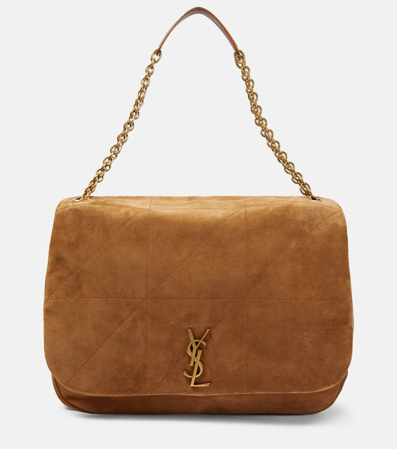 Saint Laurent Jamie 4.3 suede shoulder bag. Shop Saint Laurent Shoulder Bags for women now.