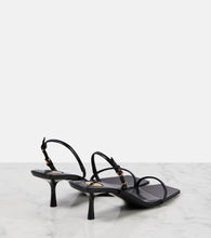 Saint Laurent Jaspe leather sandals