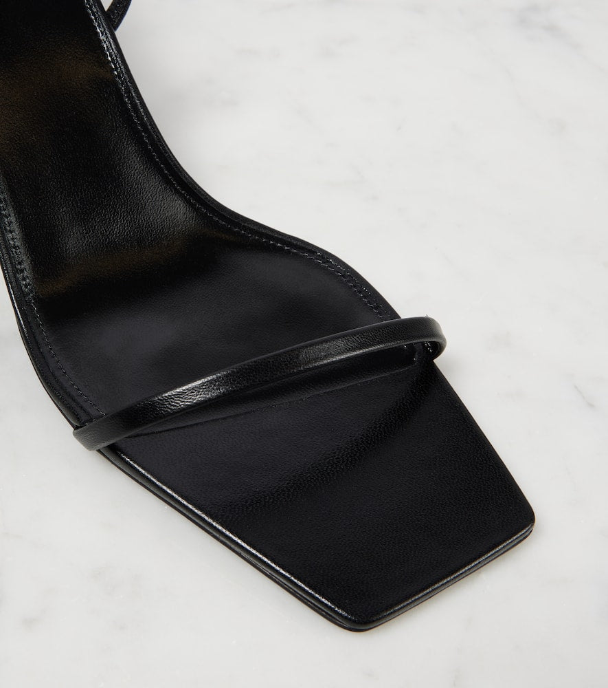 Saint Laurent Jaspe leather sandals