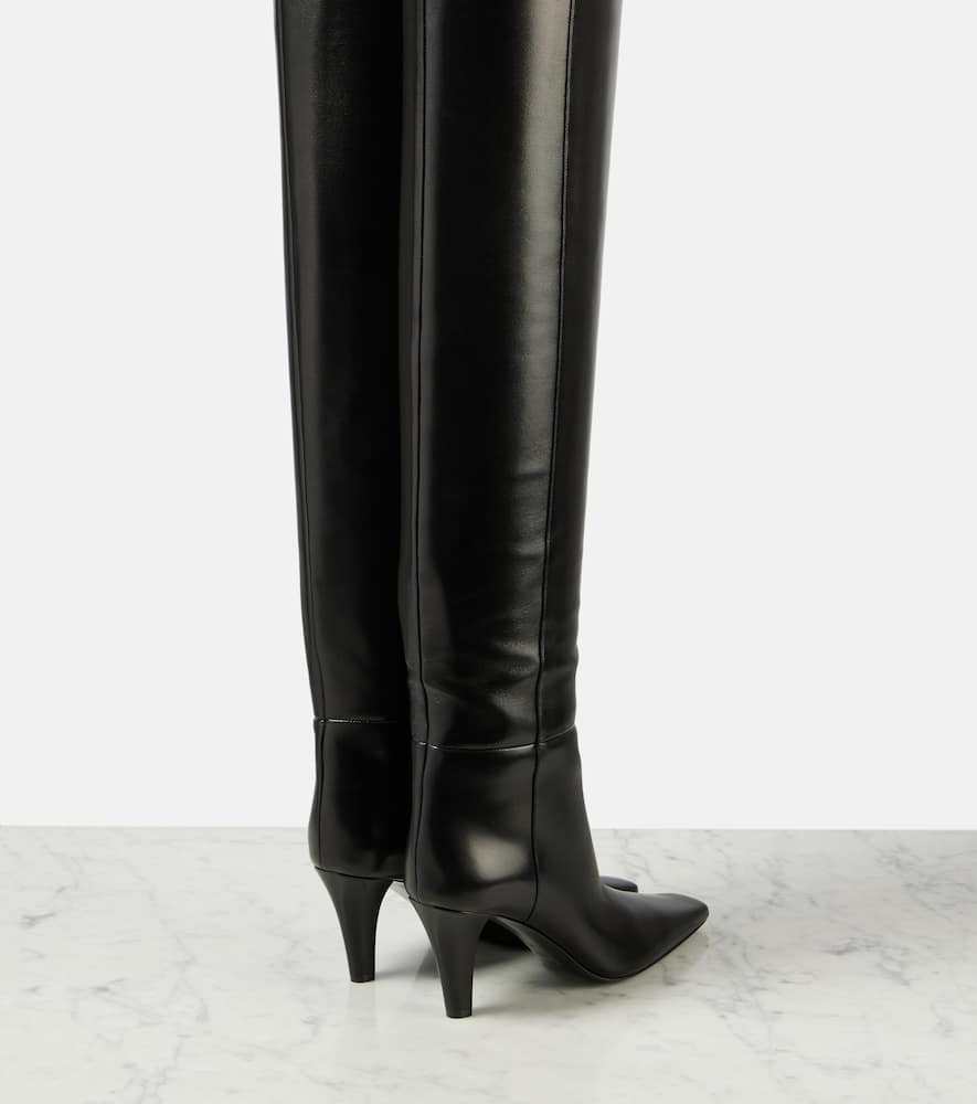 Saint Laurent Jill 75 leather over-the-knee boots
