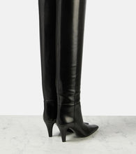 Saint Laurent Jill 75 leather over-the-knee boots
