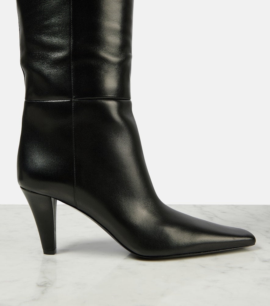 Saint Laurent Jill 75 leather over-the-knee boots