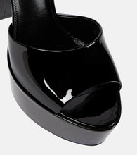 Saint Laurent Jodie 145 patent leather platform sandals