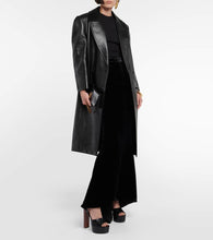 Saint Laurent Jodie 95 leather platform sandals