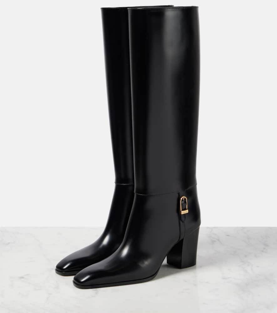 Saint Laurent Julia leather knee-high boots