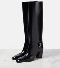 Saint Laurent Julia leather knee-high boots
