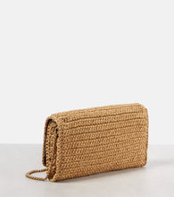 Saint Laurent Kate 99 raffia shoulder bag