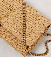 Saint Laurent Kate 99 raffia shoulder bag