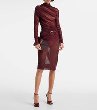 Saint Laurent La Scandale 110 patent leather wedge sandals