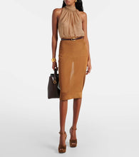 Saint Laurent La Scandale 135 satin cr√É¬™pe platform sandals