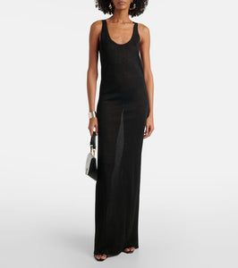 Saint Laurent Lam√É¬© maxi dress