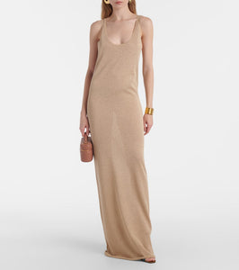 Saint Laurent Lam√É¬© maxi dress