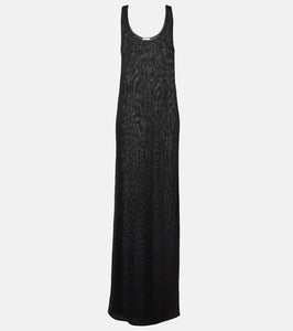 Saint Laurent Lam√É¬© maxi dress