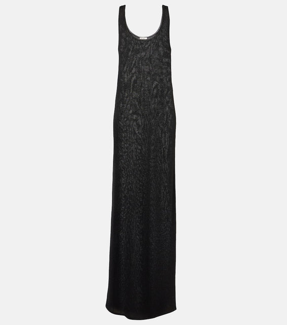 Saint Laurent Lam√É¬© maxi dress