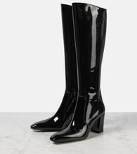 Saint Laurent Lauren 70 patent leather knee-high boots