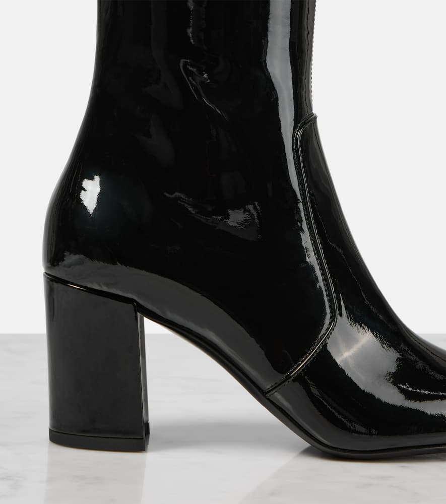 Saint Laurent Lauren 70 patent leather knee-high boots