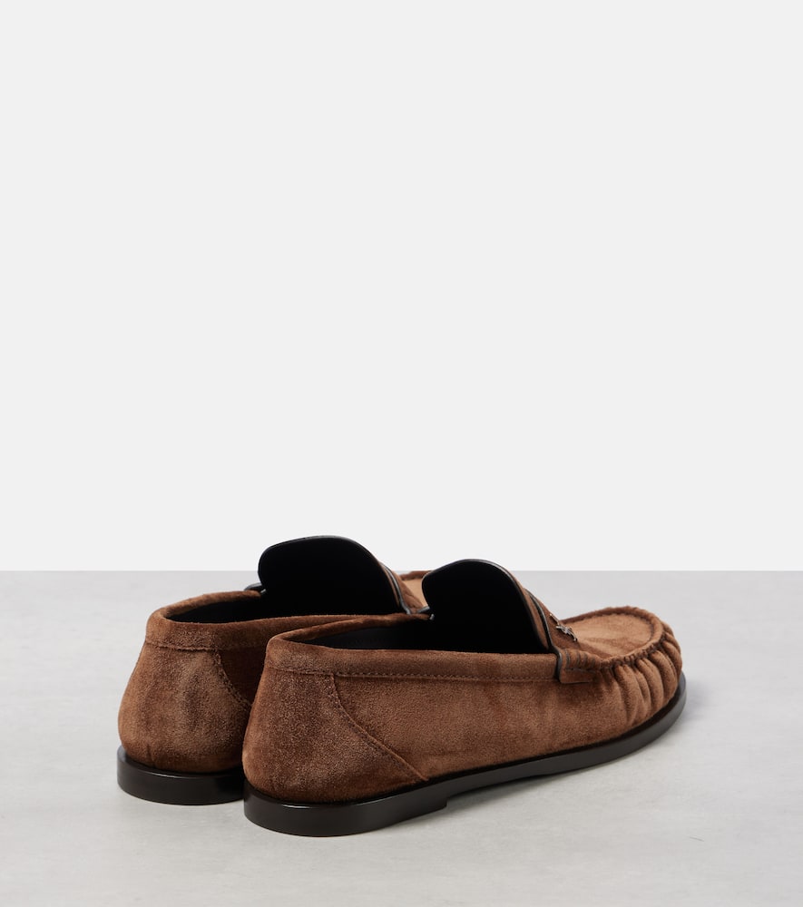 Saint Laurent Laurent suede penny loafers