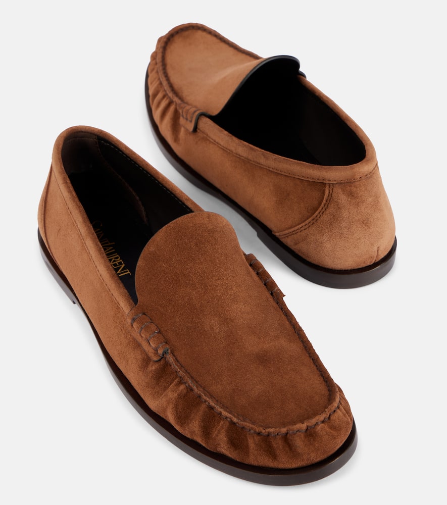 Saint Laurent Laurent suede penny loafers