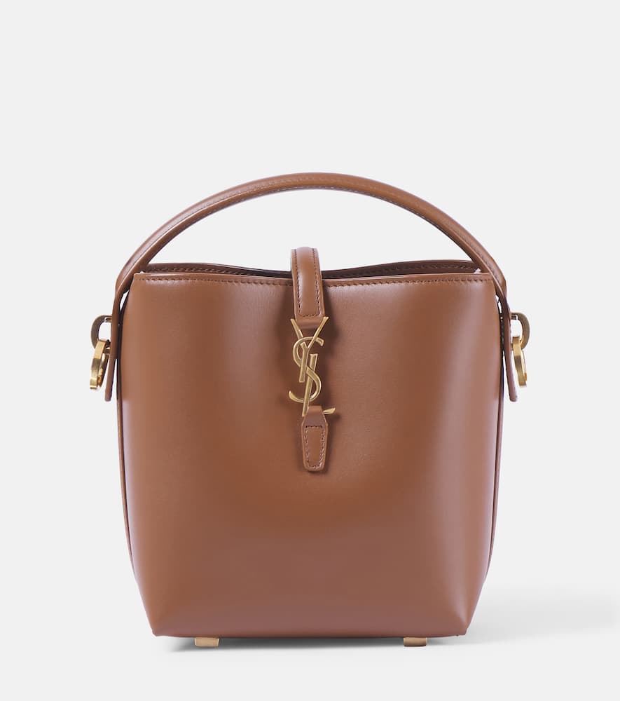 Saint Laurent Le 37 Mini leather crossbody bag. Shop Saint Laurent Top-Handle Bags for women now.