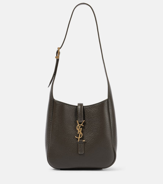 Saint Laurent Le 5 √É¬† 7 Baby leather shoulder bag. Shop Saint Laurent Shoulder Bags for women now.