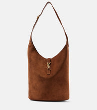 Saint Laurent Le 5 √É¬† 7 Supple Large suede shoulder bag. Shop Saint Laurent Shoulder Bags for women now.