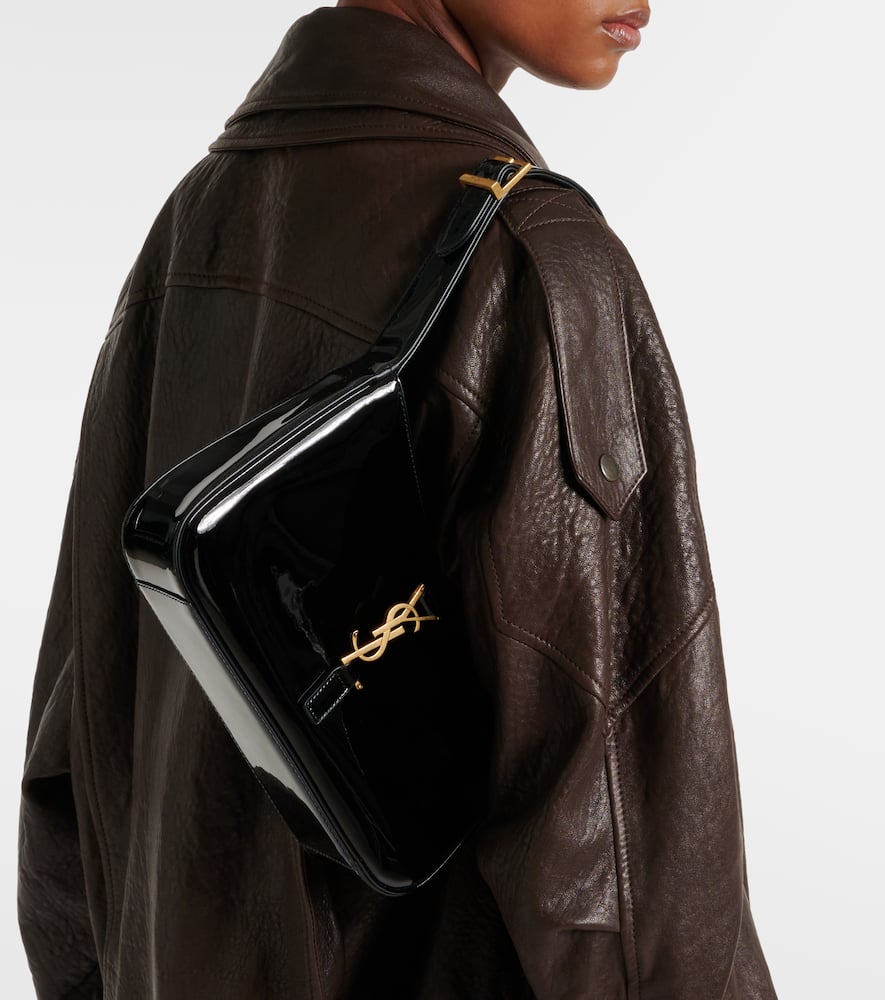 Saint Laurent Le 5 √É¬† 7 patent leather shoulder bag