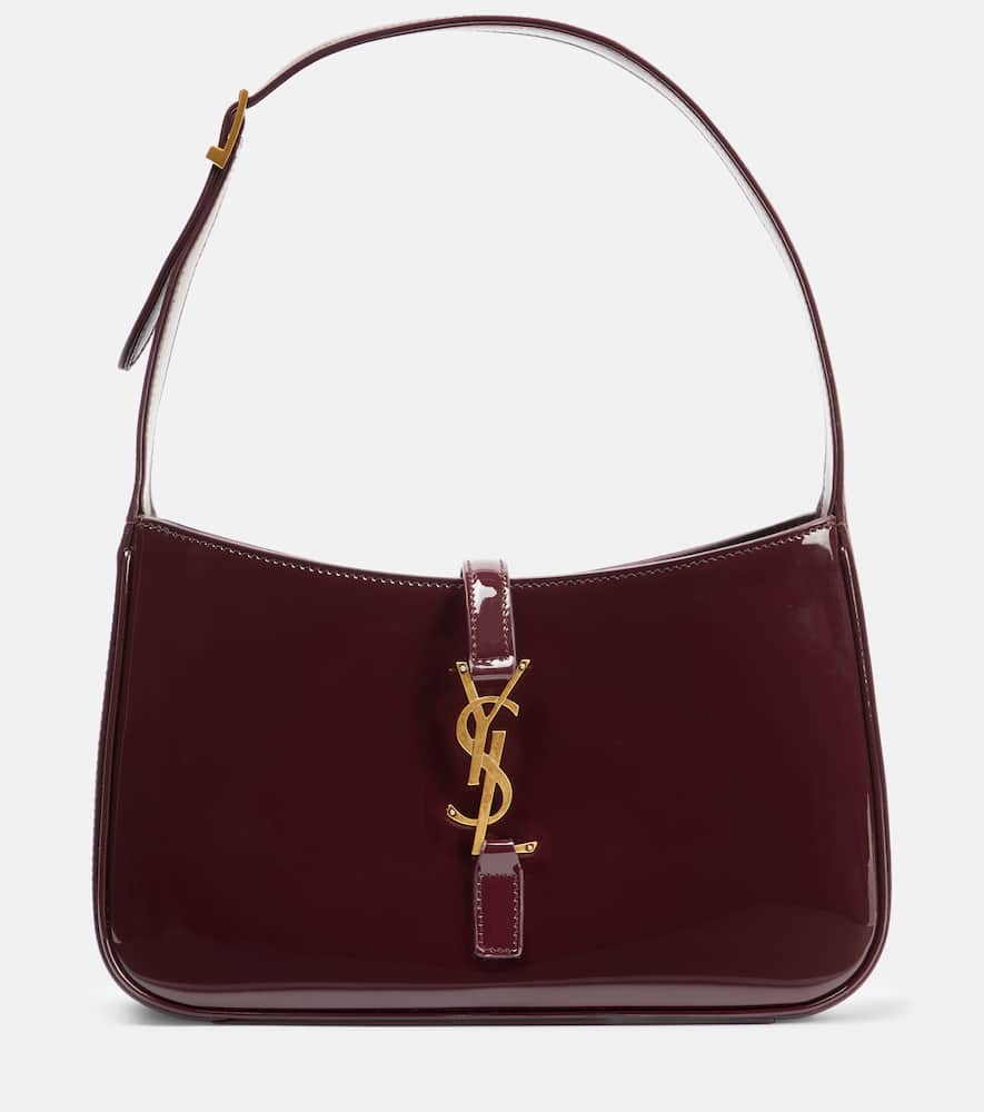 Saint Laurent Le 5 √É¬† 7 patent leather shoulder bag - Saint Laurent Le 5 √É¬† 7 漆皮单肩包