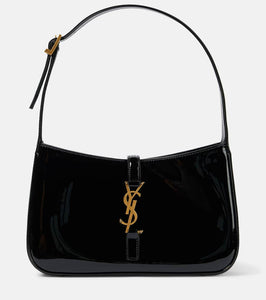 Saint Laurent Le 5 √É¬† 7 patent leather shoulder bag. Shop Saint Laurent Shoulder Bags for women now.