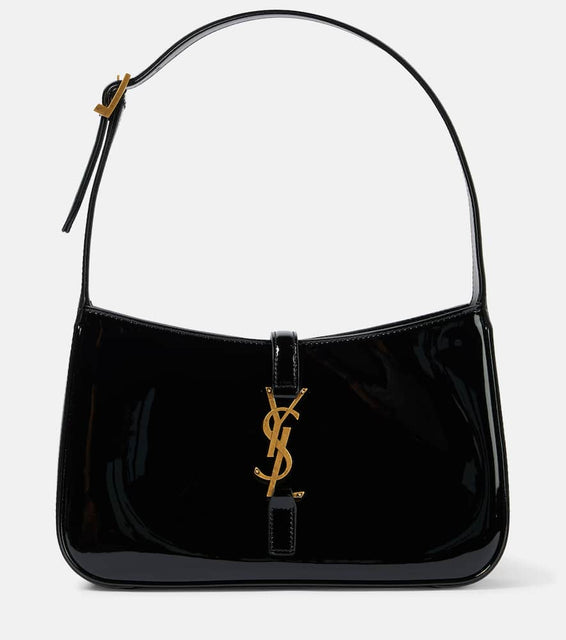 Saint Laurent Le 5 √É¬† 7 patent leather shoulder bag. Shop Saint Laurent Shoulder Bags for women now.