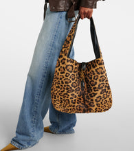 Saint Laurent Le 5 √É¬Ä 7 Bea leopard-print shoulder bag