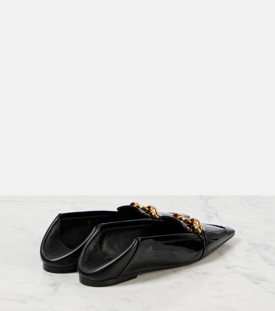 Saint Laurent Le Maillon convertible patent leather mules