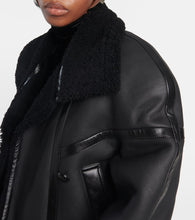 Saint Laurent Leather and shearling jacket