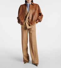 Saint Laurent Leather bomber jacket