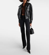 Saint Laurent Leather bomber jacket