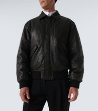 Saint Laurent Leather bomber jacket