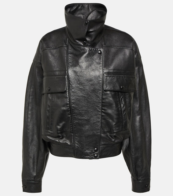 Saint Laurent Leather bomber jacket