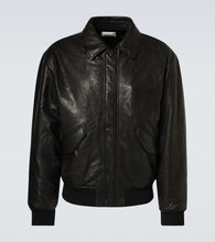 Saint Laurent Leather bomber jacket