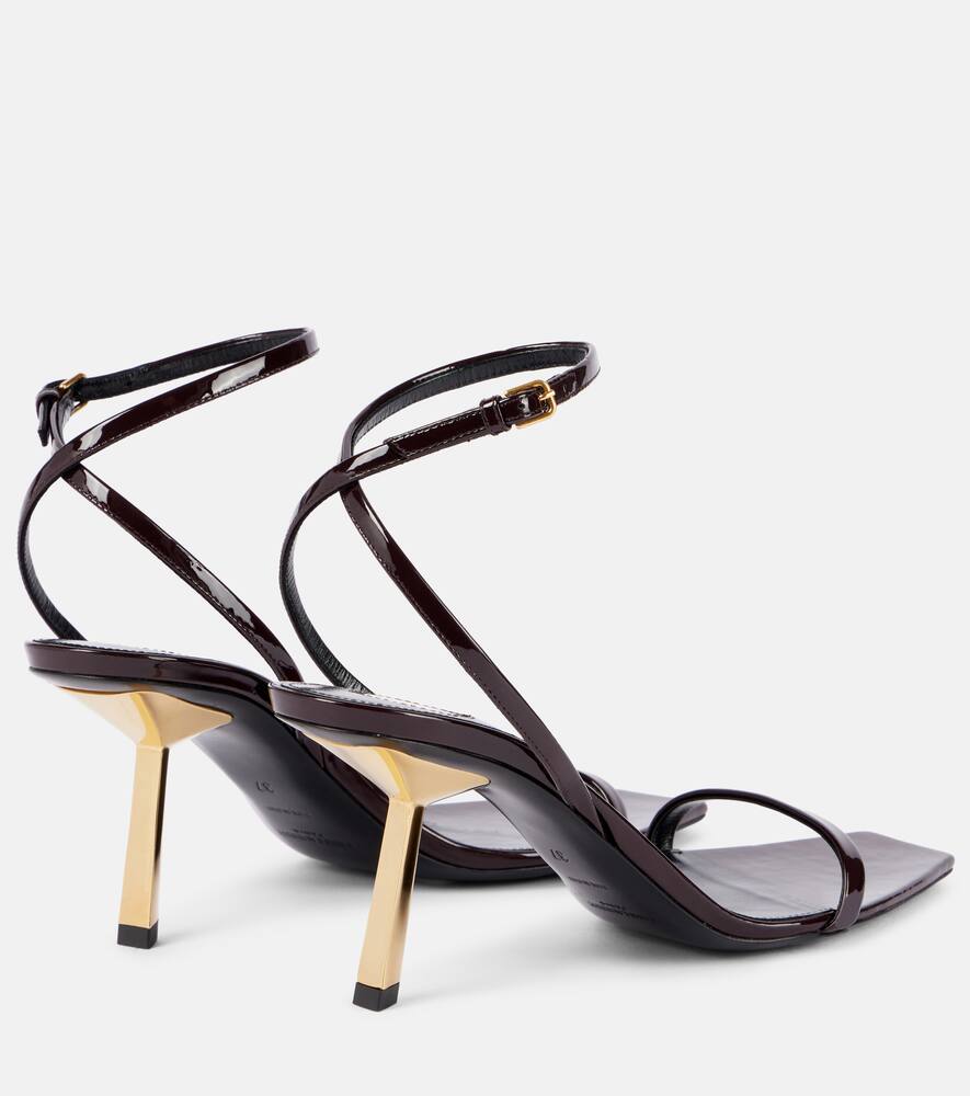 Saint Laurent Lee 75 patent leather sandals