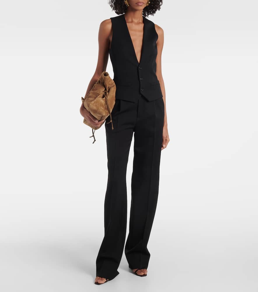 Saint Laurent Lee 75 patent leather sandals