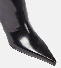 Saint Laurent Lee glazed leather knee-high boots