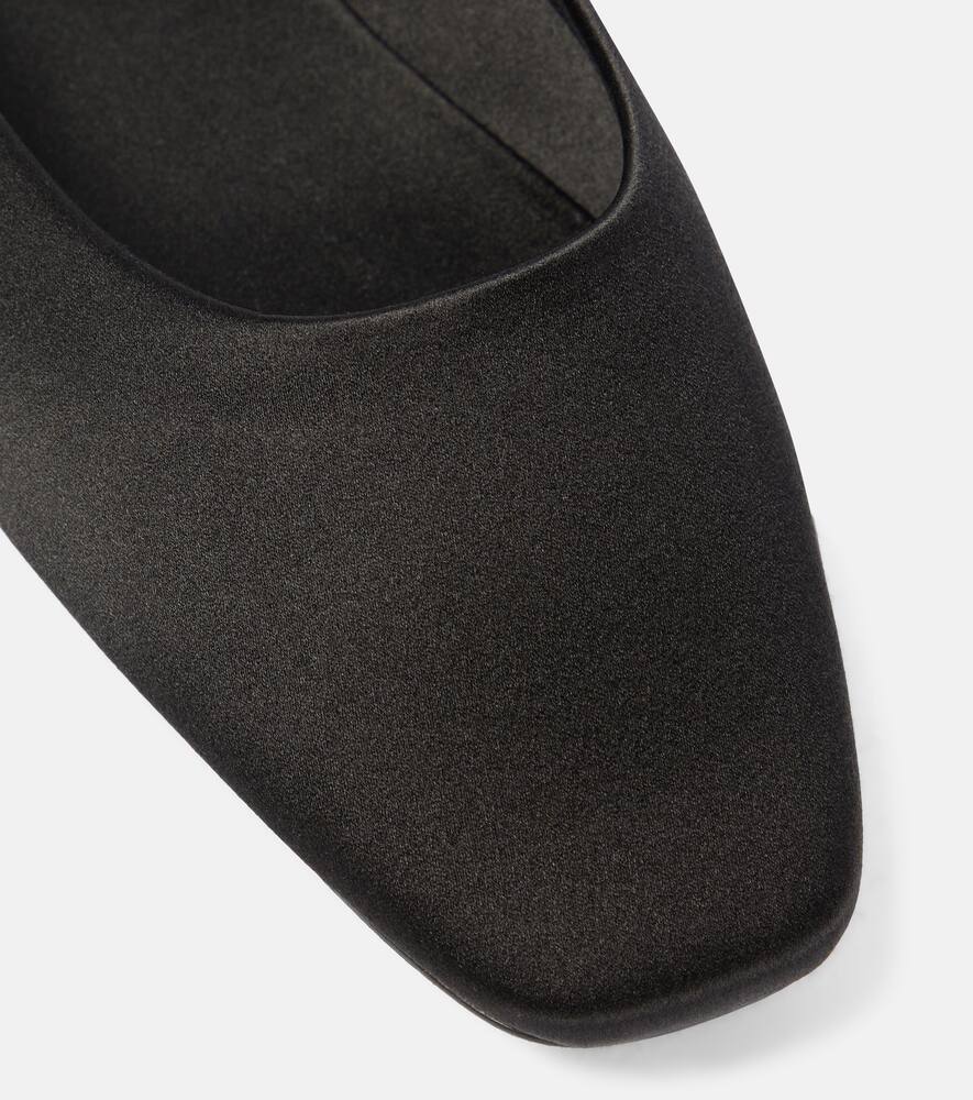 Saint Laurent Lido satin cr√É¬™pe flats