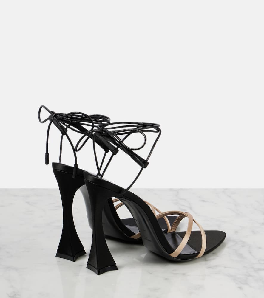 Saint Laurent Liza 110 cr√É¬™pe satin sandals