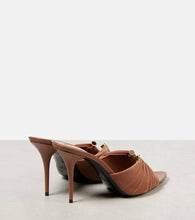 Saint Laurent Lola 90 draped jersey mules