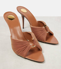 Saint Laurent Lola 90 draped jersey mules