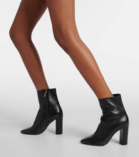 Saint Laurent Lou 95 leather ankle boots