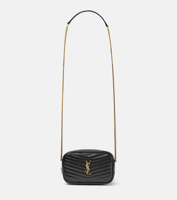 Saint Laurent Lou Mini leather crossbody bag. Shop Saint Laurent Shoulder Bags for women now.